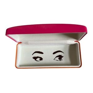 Kate Spade Hard Shell Eyeglass Case Pink and Orange